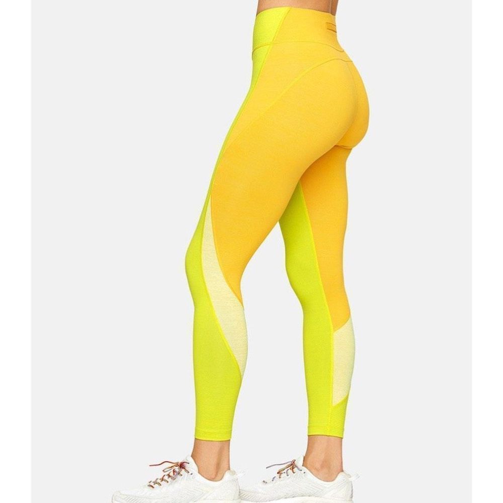 Outdoor Voices Yellow and Green Leggings